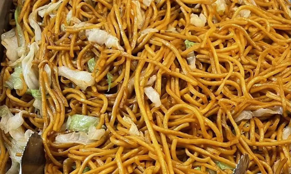 Chow mein at Yummy China, a Chinese restaurant in Anaheim